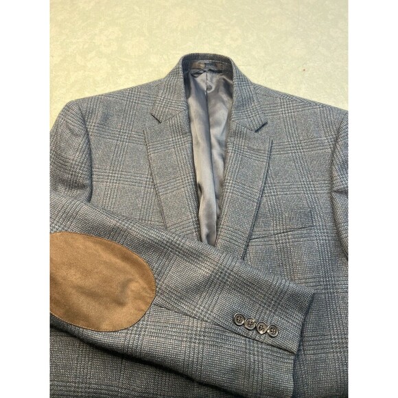 Lauren Ralph Lauren Other - Lauren Ralph Lauren Blazer 40 Grey Plaid Sport Coat Elbow Patches Two Button